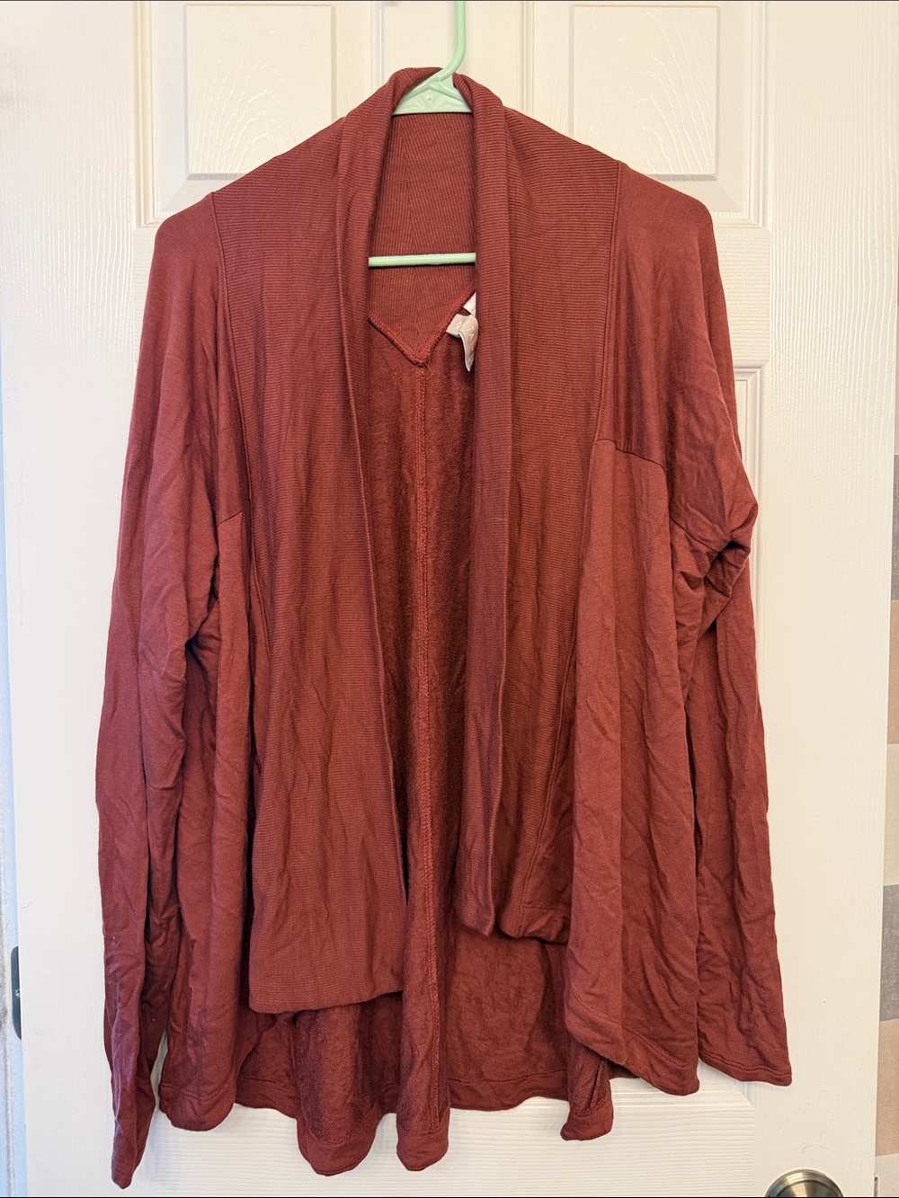 Athleta Women’s Rust Red Modal-Blend Wear Two Ways wrap